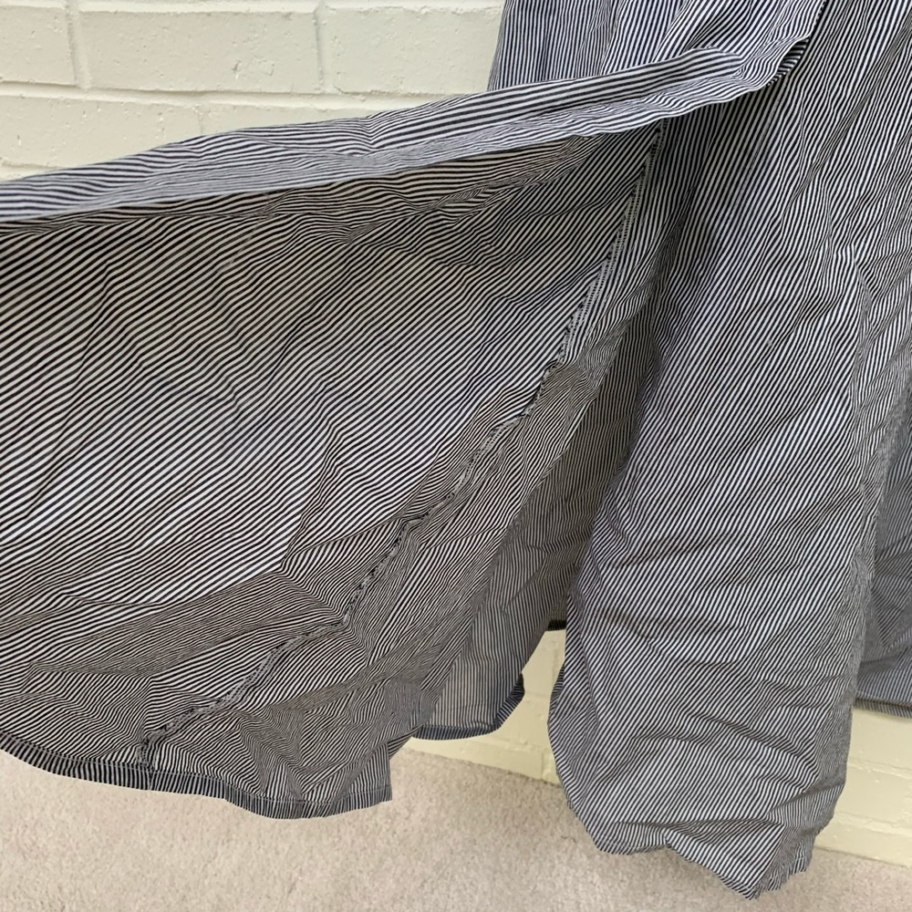 Miracle Berry Button Collared Striped Sheath Dress - image 7